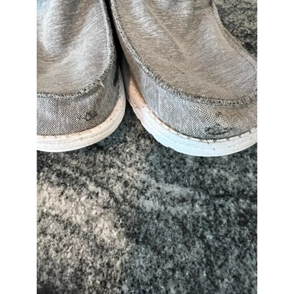Hey Dude Wally Sport Loafers Men 12 Grey Good Casual Lightweight Slip On Shoes